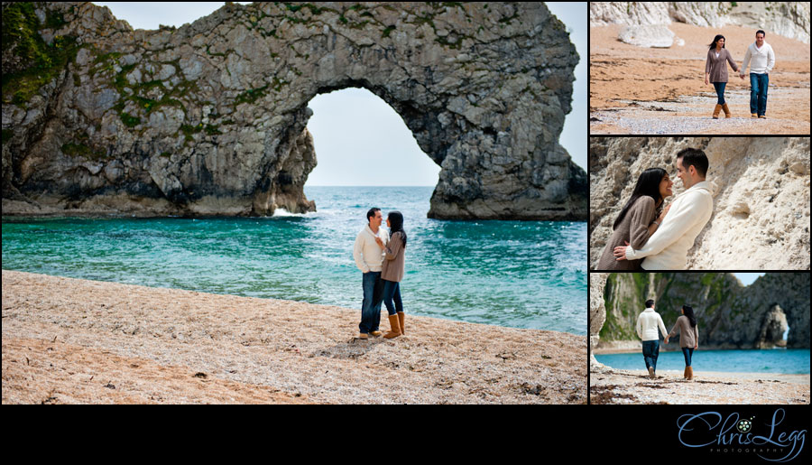 Engagement Shoot at Durdle Door in Dorset