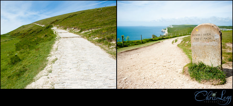 The Coastal Path leading to Durdle Door on the Jurassic Coast