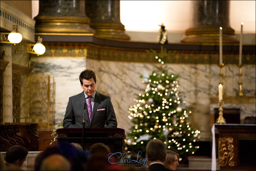 A Christmas Themed Wedding at the Hotel Russell in London