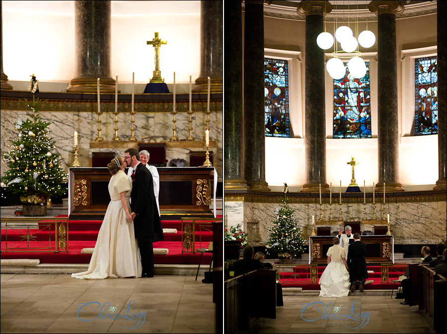 A Christmas Themed Wedding at the Hotel Russell in London