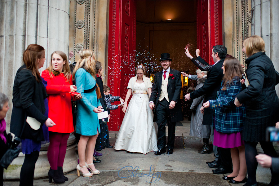 A Christmas Themed Wedding at the Hotel Russell in London