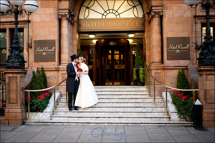 A Christmas Themed Wedding at the Hotel Russell in London