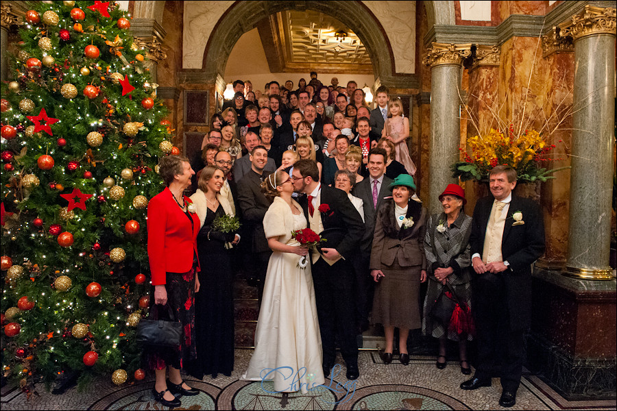 A Christmas Themed Wedding at the Hotel Russell in London