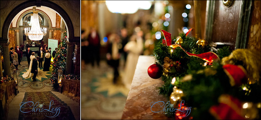 A Christmas Themed Wedding at the Hotel Russell in London