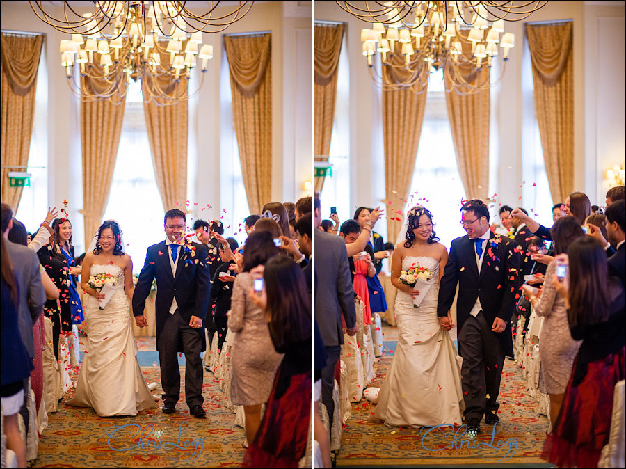 Traditional Chinese Tea Ceremony and Landmark Hotel Wedding