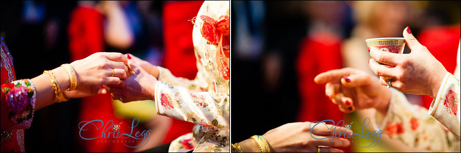 Traditional Chinese Tea Ceremony and Landmark Hotel Wedding