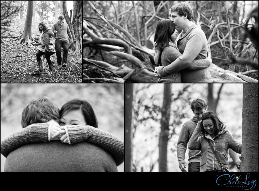 Engagement photography in Queen Elizabeth Country Park, Hampshire