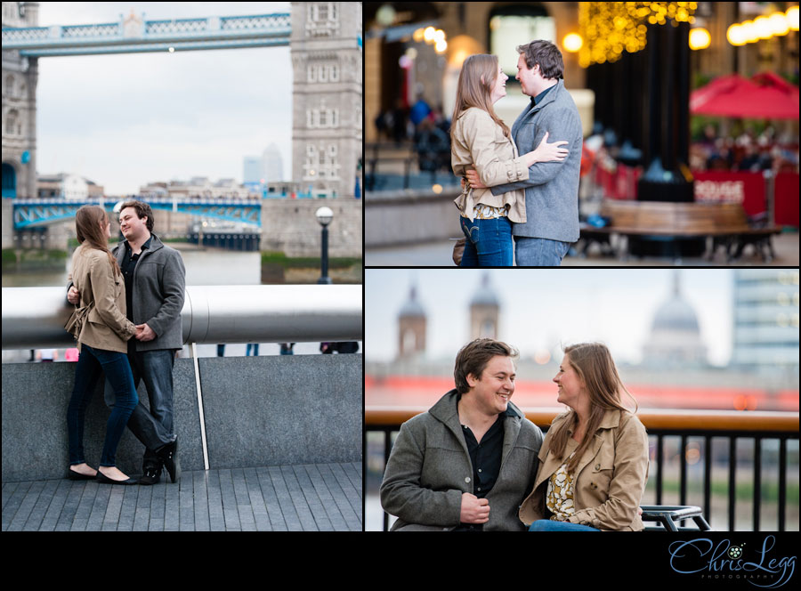 Engagement Shoot in front of Tower Bridge