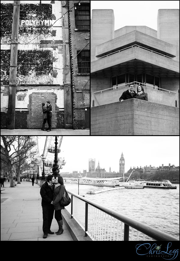 Pre-Wedding Shoot collage outside the houses of parliament in London