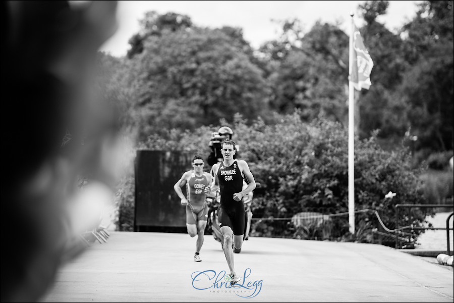 Photography of Alistair Brownlee winning Gold in the London 2012 Olympic Triathlon