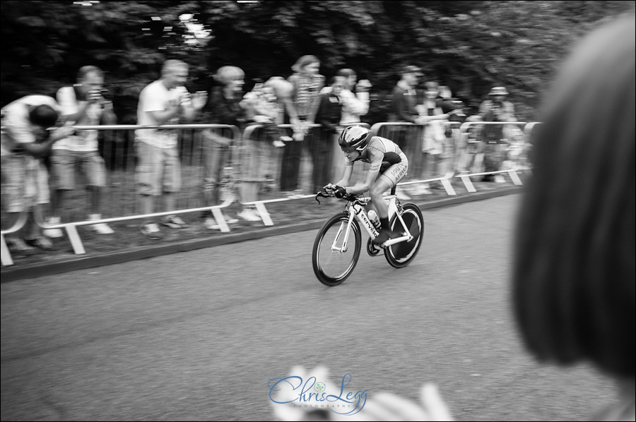 Photography of the London 2012 Olympic Time Trials where Bradley Wiggins got a Gold Medal