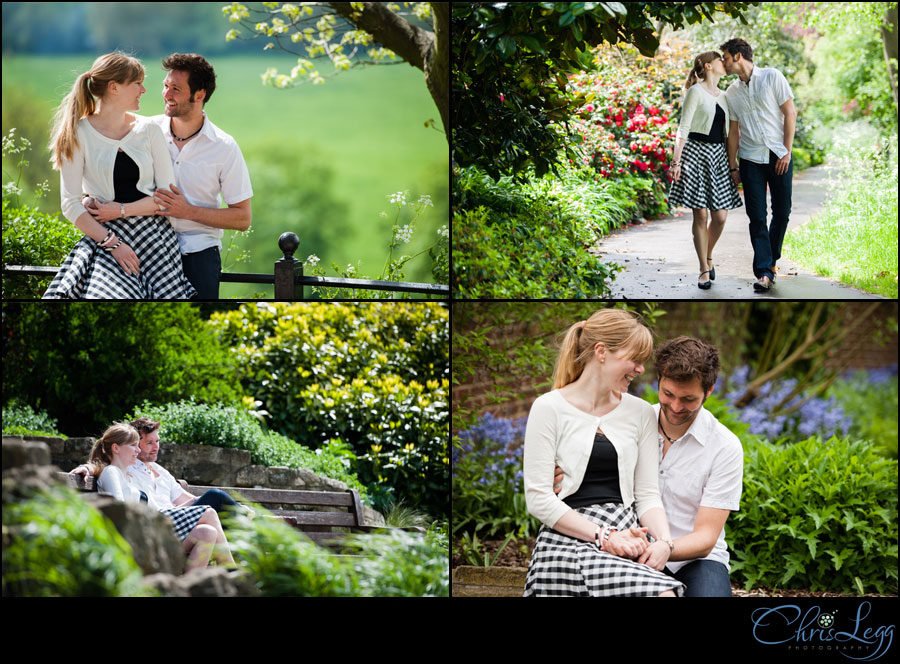 Engagement Photography in the Terrace Gardens in Richmond