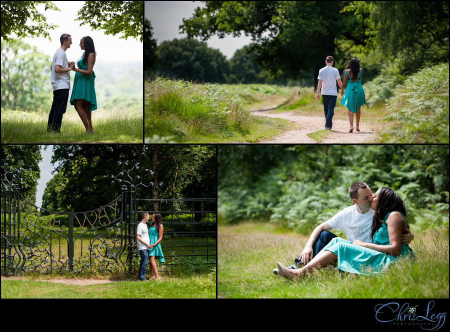 Engagement Shoot at Pembroke Lodge in Richmond, Surrey