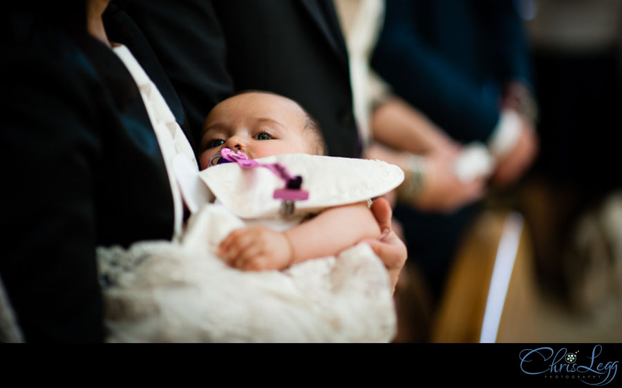 Baby during Christening