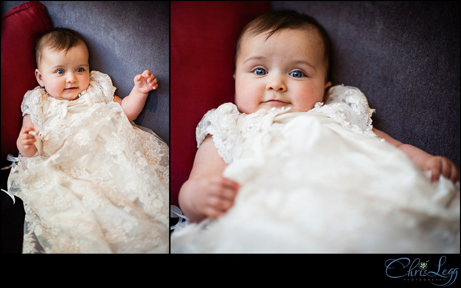 Images of baby at her Christening